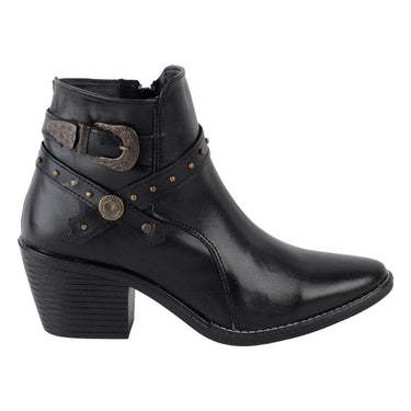 Fratello Botines Vaquero de Piel Color Negro Para Mujer 0716