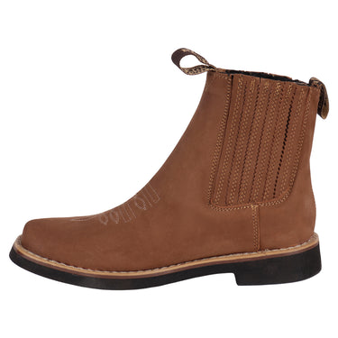 Botín Vaquero De Piel Color Cobre Fratello Para Hombre 0266