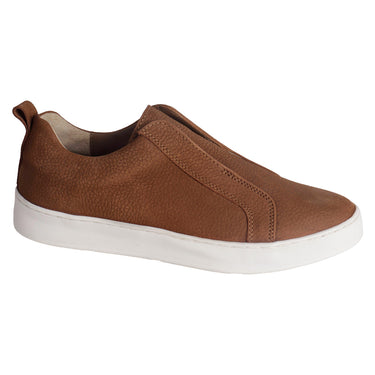 Tenis Casuales De Piel Nobuck Slip-on Fratello Color Café Para Hombre 3209