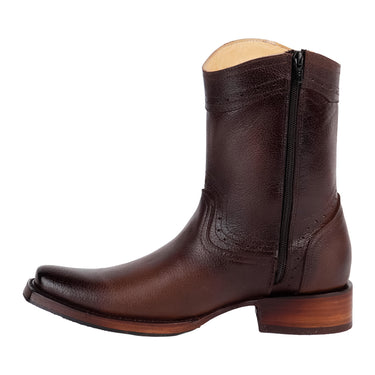 Botas Vaqueras De Piel Fratello Color Negro Para Hombre 8001