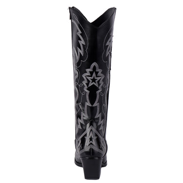 Bota Alta Bordada Maquech Color Negro Para Mujer 2080
