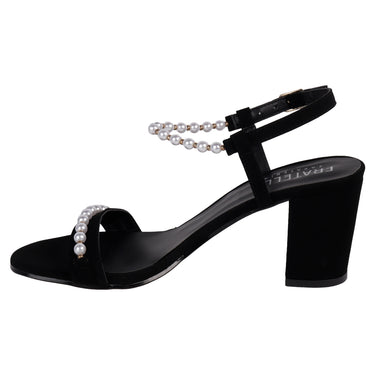 Zapatillas Tacón Ancho Fratello Color Negro Para Mujer 6238