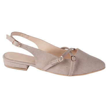 Flats Color Beige Fratello Para Mujer 1315