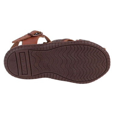 Sandalias De Piel Fratello Color Café Para Niño 0590