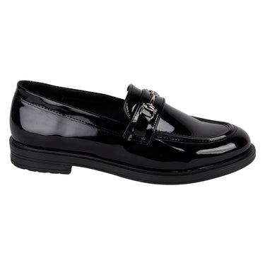 Mocasines De Charol Color Negro Fratello Para Mujer 0084