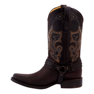 Bota Vaquera Fratello Café Para Hombre 0400