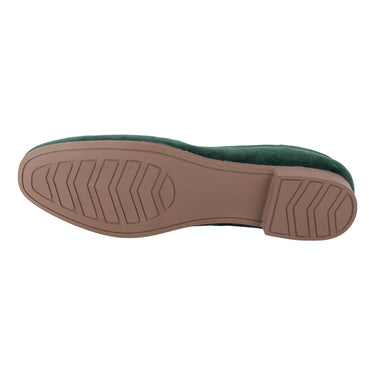 Flats Casuales en Gamuza Fratello Color Verde para Mujer 0377