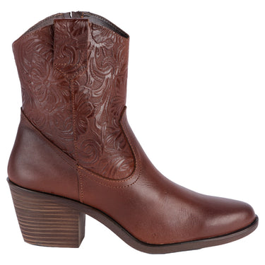 Botin Casual Fratello Color Miel Para Mujer 0706