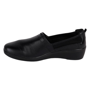 Zapatos Confort de Piel Plataforma Flexi Color Negro para mujer 45606