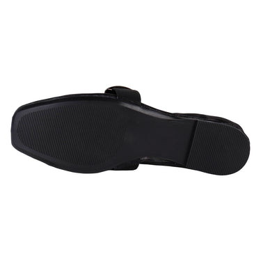 Flats De Piso Fratello Color Negro Para Mujer 6010
