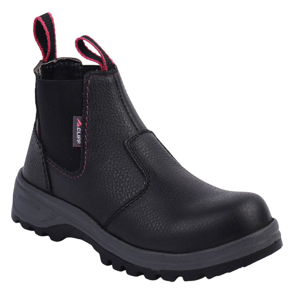 ZAPATO CLIFF - 2111 C/CASCO - NEGRO - 22/26