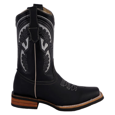 Bota Vaquera Fratello Color Negro Para Hombre 0945