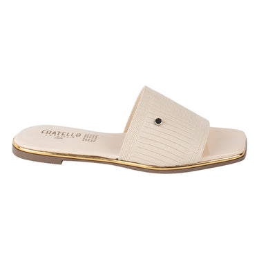 Mules Casuales Fratello Color Latte para Mujer 0026