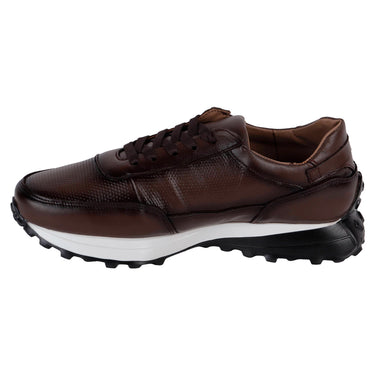 Zapato Casual De Piel Fratello Color Moka Para Hombre 20000