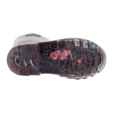 Botas para Lluvia de Plástico Fratello Color Negro para Niña MARIPOSAS