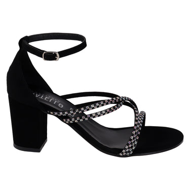 Zapatillas Tiras Fratello Color Negro Para Mujer 6026-11