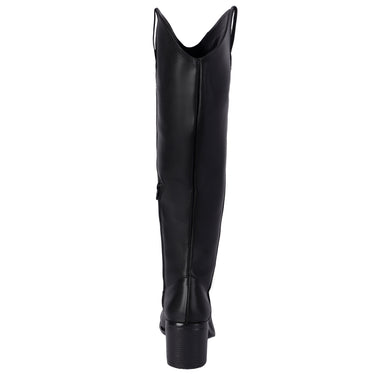 Bota Vaquera Color Negro Para Mujer 9850