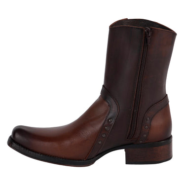 Botas Vaqueras De Piel Fratello Color Café Para Hombre 20415