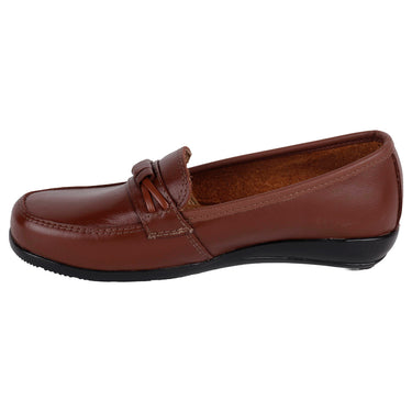 Zapato Confort De Piel Fratello Color Coñac Para Mujer 0421