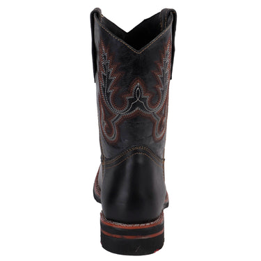 Botas Vaqueras Piel Fratello Color Negro Para Hombre 0472