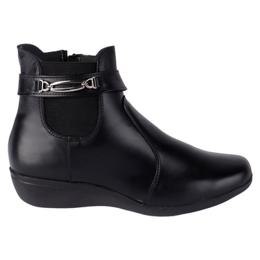 Botines Casuales Color Negro Fratello Para Mujer 1167
