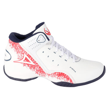 TENIS PIRMA CABALLERO - 2019 - BLANCO ROJO - 25/29