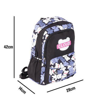 Fratello Mochila Color Negro Diseño De Osos Para Niña 12672