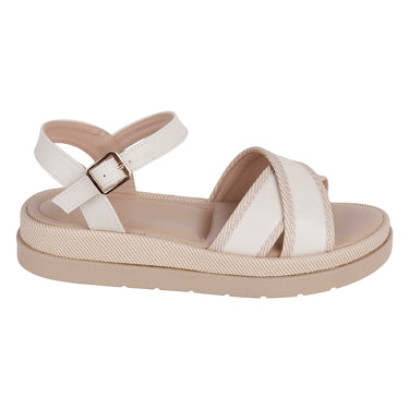 Sandalias Suela Alta Fratello Color Beige Para Mujer 0312