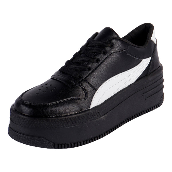 TENIS Fratello - 0672-1 - NEGRO BLANCO - 23/26