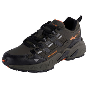 TENIS PONTIAC - 0744 - MILITAR NEGRO NARANJA - 25/29