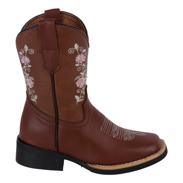 Botas Vaqueras De Piel Fratello Color Tan Para Niña 2011