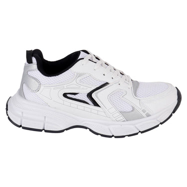 Tenis Casuales Suela Confort Fratello Color Blanco Y Negro Para Mujer 7000