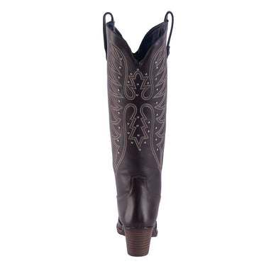 Botas Vaqueras de Tubo Alto Fratello Color Café para Mujer 1023