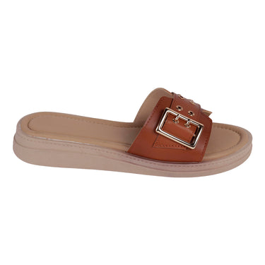 Sandalias Destalonadas Fratello Color Tan Para Mujer 0297