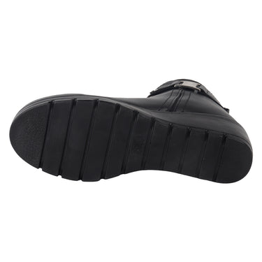 Botines Casuales de Piel Fratello Color Negro para Mujer 5021