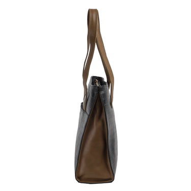 Bolsa de Piel Fratello Color Negro y Verde Para Mujer Bacalar