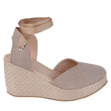 Alpargata De Plataforma Fratello Color Beige Para Mujer 2202