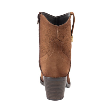 Botines Vaqueros Fratello Color Camel Para Mujer 6311