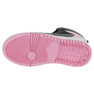 Tenis Urbano De Bota Fratello Color Negro Con Rosa Para Niña 0073