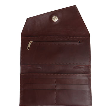 Billetera de Piel Fratello Color Cafe Para Mujer SISAL