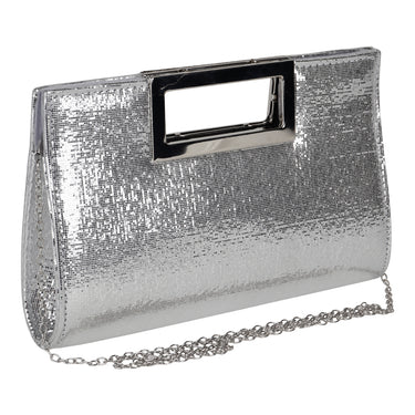 Bolso de Mano Fratello Color Plateado para Mujer MD-6290