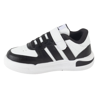 Tenis Casuales Fratello Color Negro Blanco Para Niños 1001