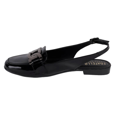 Flats Destalonados Fratello Color Negro Para Mujer 0353