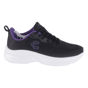 Tenis Deportivos Charly Color Negro Morado para Mujer 1043344