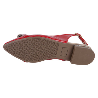 Flats Destalonados Fratello Color Rojo Para Mujer 6014