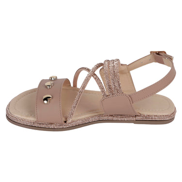 Sandalias De Piso Fratello Color Maquillaje Para Niña 0205