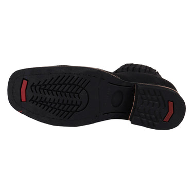 Botín Vaquero De Piel Fratello Color Negro Para Hombre 1090