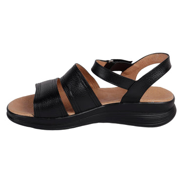 Sandalias Confort Fratello Color Negro Para Mujer 0841