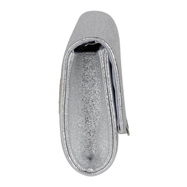 Bolso de Mano Elegante Fratello Color Plata para Mujer MD-6278M