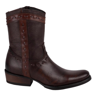 Botas Vaqueras De Piel Fratello Color Café Para Hombre 10147